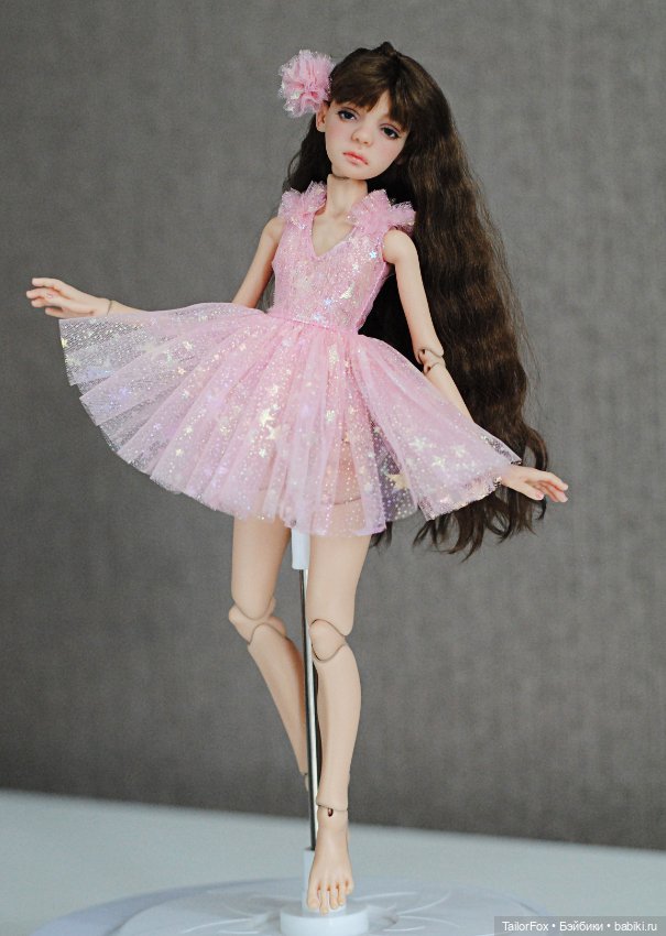 Комплект для Птички Лоры: платье + трусики + бантик в прическу