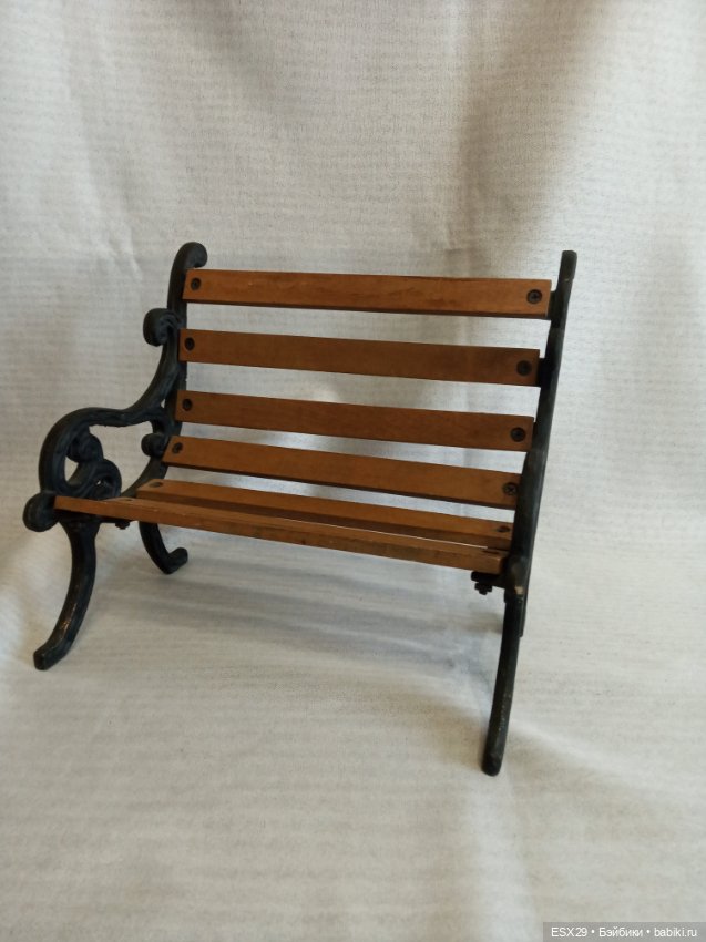 Скамья. Винтаж — Кукольная мебель (фото 2)