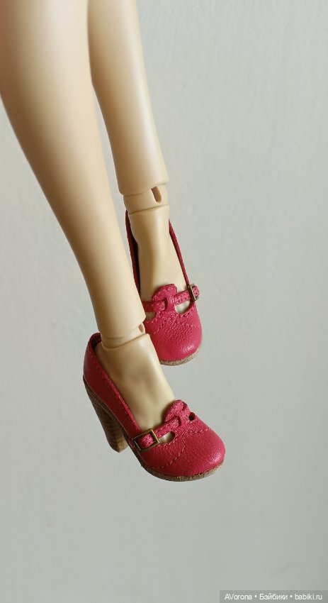 Туфли на высоком наборном каблуке, яркий цвет фуксия 🌺 (фото 5)