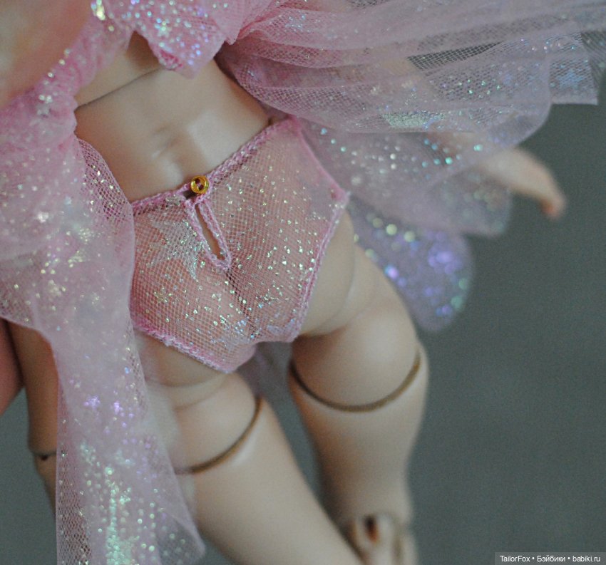 Комплект для Птички Лоры: платье + трусики + бантик в прическу (фото 8)