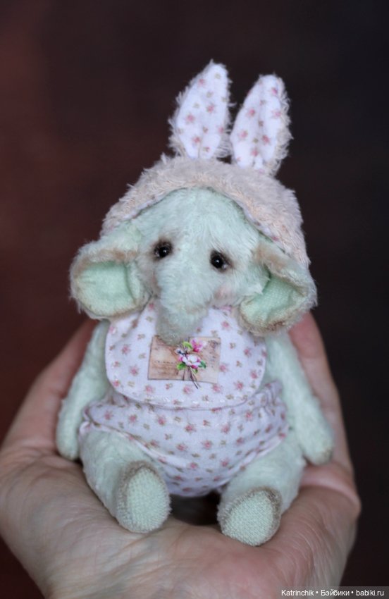 Слоник тедди 12 см — Авторские игрушки (фото 5)