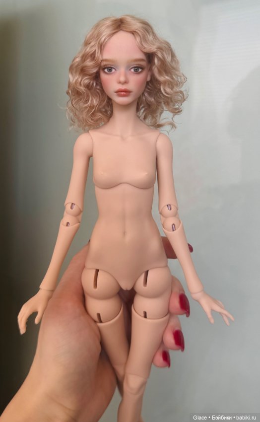 Авторская шарнирная кукла Хлоя с мейком и париком