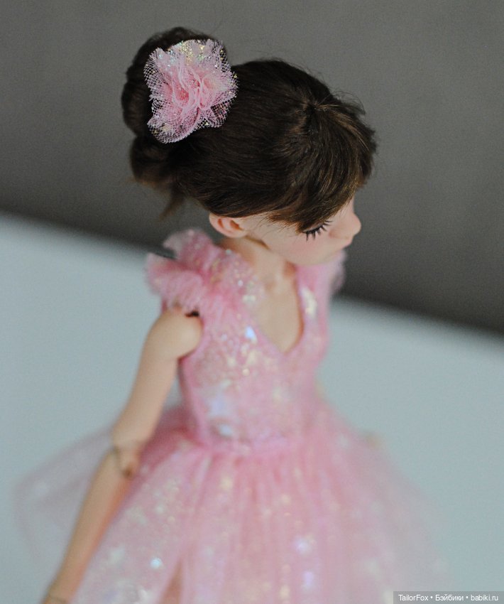 Комплект для Птички Лоры: платье + трусики + бантик в прическу (фото 5)