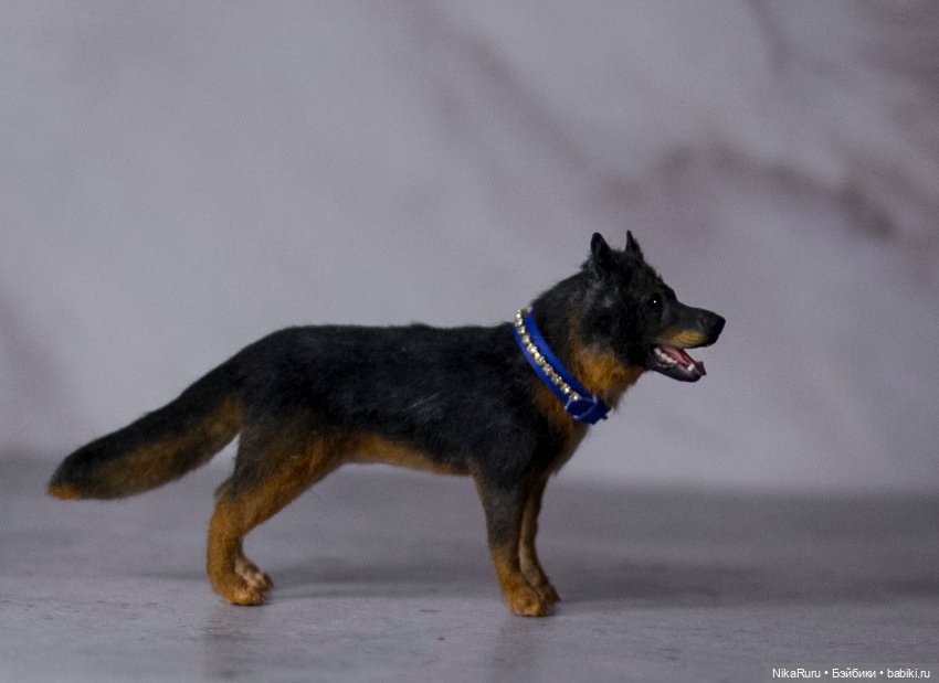 Собака для Барби игрушка в смешанной технике формат 1/6 (фото 4)