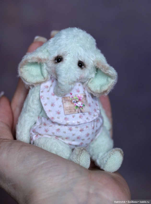 Слоник тедди 12 см — Авторские игрушки (фото 8)