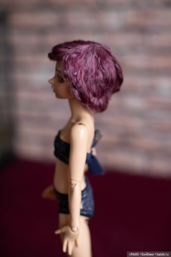 Продам паричок из козочки на шкурке для минифи (minifee), DIM doll, Doll Chateau. 16,5-18,0 см (фото 2)