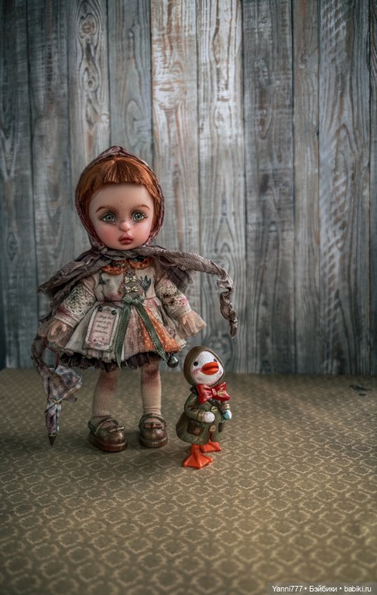 ООАК Девочка с Гусем — ООАК (кастом куклы)