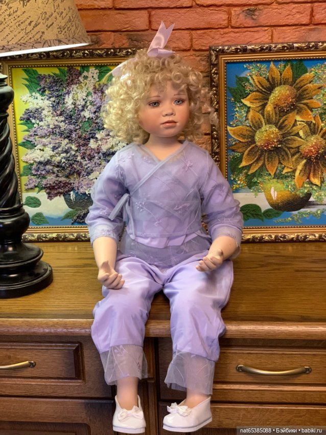 Кукла фарфоровая коллекционная (фото 4)
