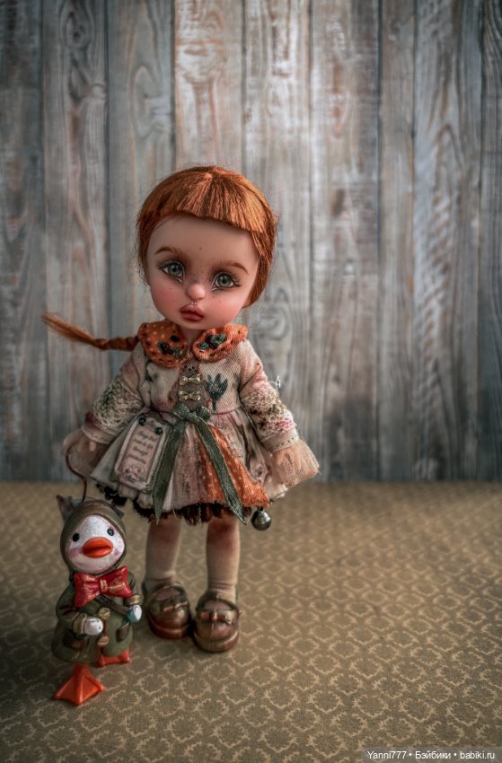 ООАК Девочка с Гусем — ООАК (кастом куклы) (фото 3)