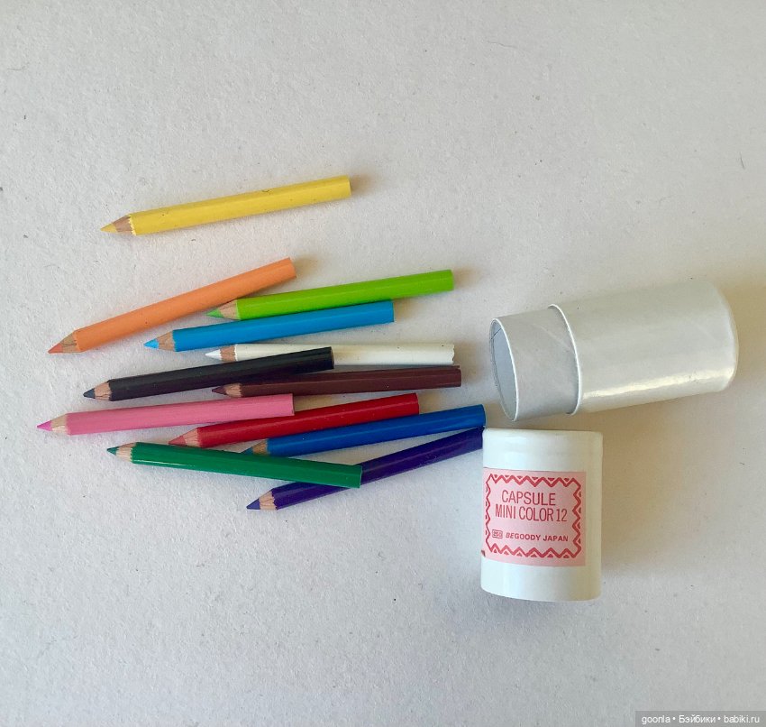 Японские мини карандаши — Аксессуары для кукольных фотосессий (фото 3)