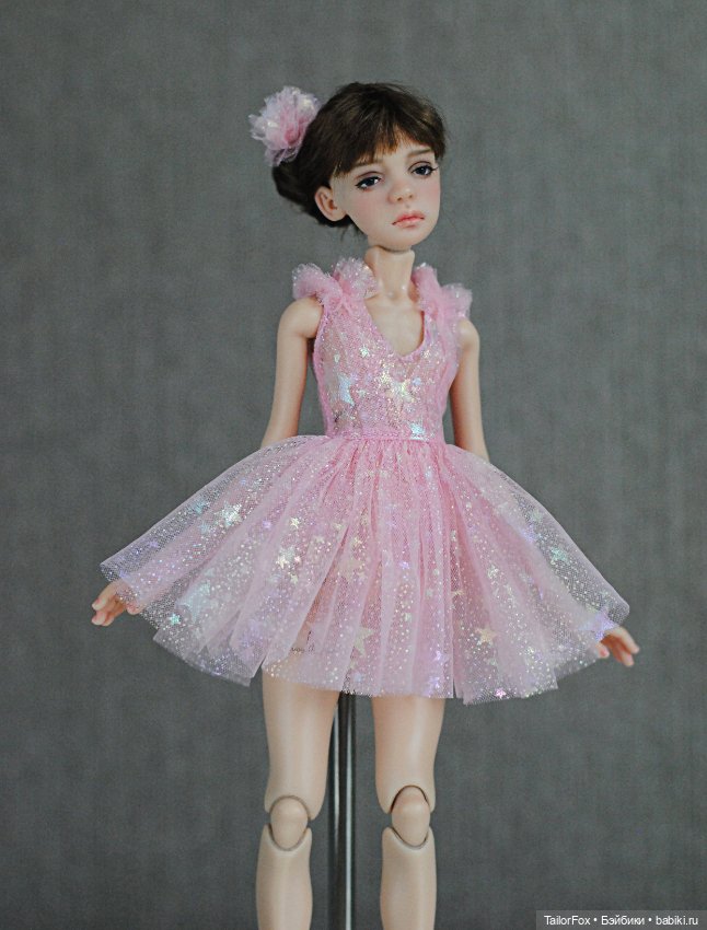 Комплект для Птички Лоры: платье + трусики + бантик в прическу (фото 3)