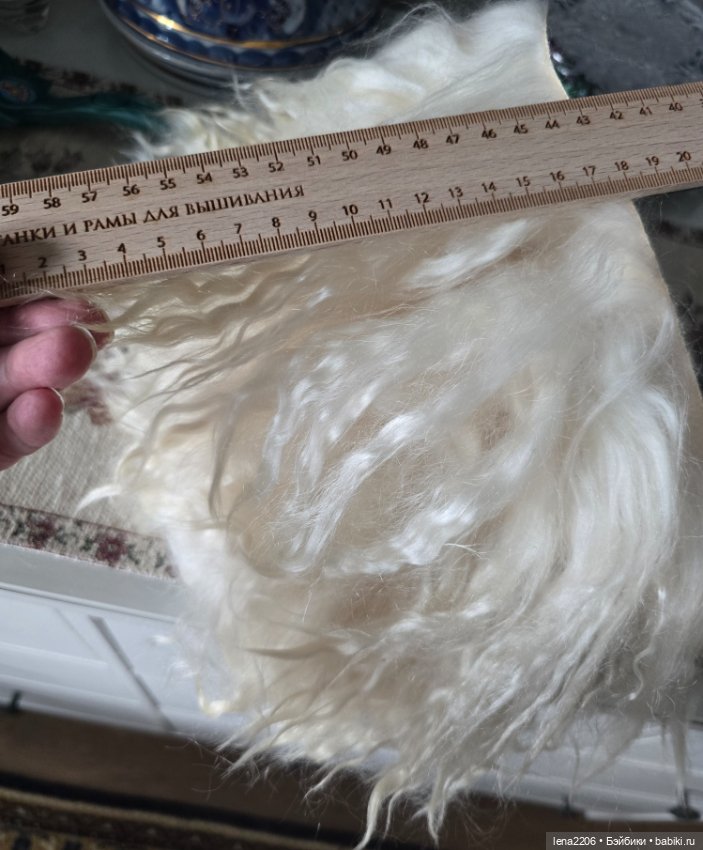 Мохер на шкурке козы, трессы (фото 2)