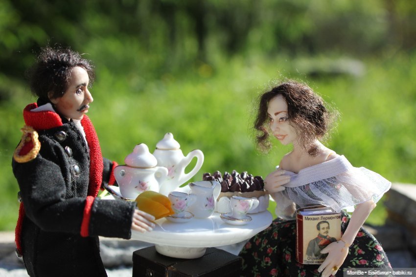 Кукла 1:12, Лермонтов — Авторские куклы (фото 3)