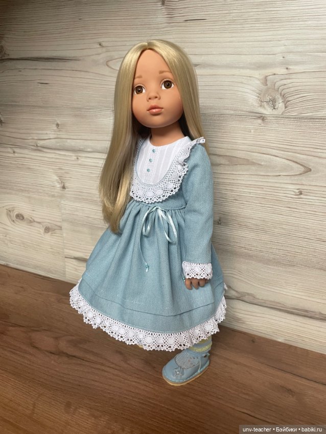 Джинсовое платьице для Готц (фото 4)