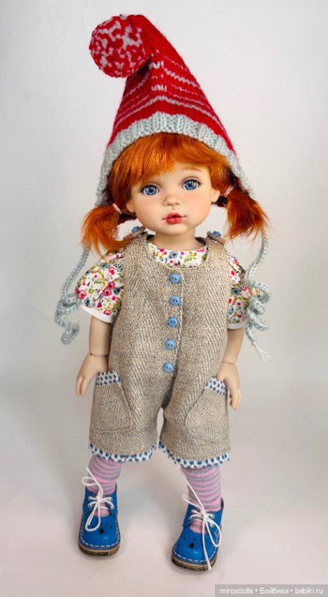 Рыжик Лиза, авторская шарнирная кукла из полиуретана, фулсет (фото 2)