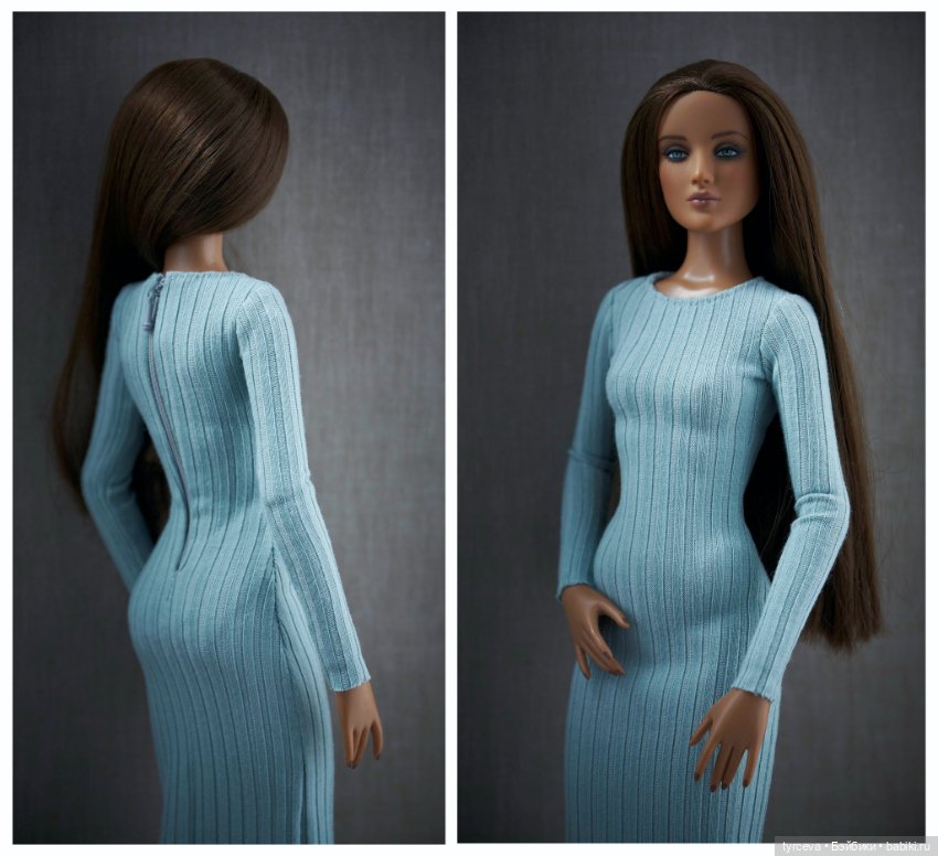 Платье макси для Тоннер 16" и кукол аналогичного формата (фото 2)