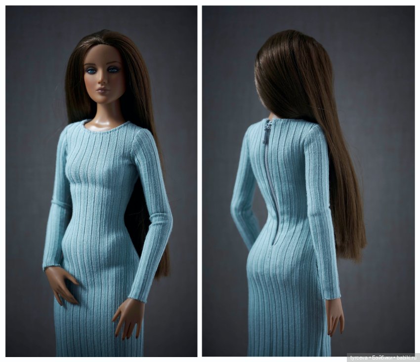 Платье макси для Тоннер 16" и кукол аналогичного формата (фото 3)