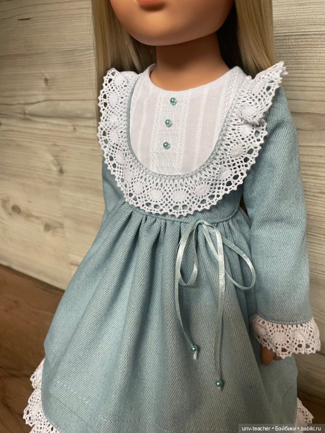 Джинсовое платьице для Готц (фото 2)