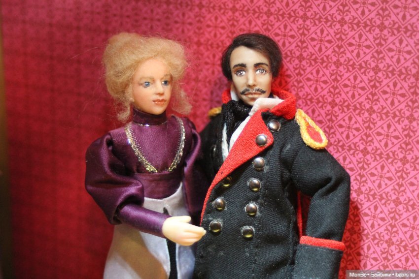 Кукла 1:12, Лермонтов — Авторские куклы (фото 2)