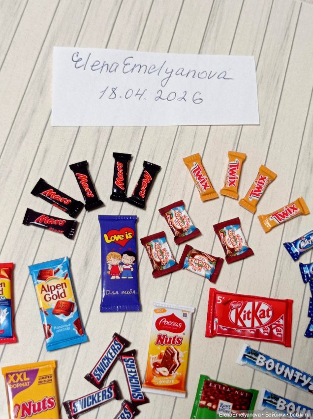 Вкусняшки для кукол 1/6 — Аксессуары для кукольных фотосессий (фото 5)