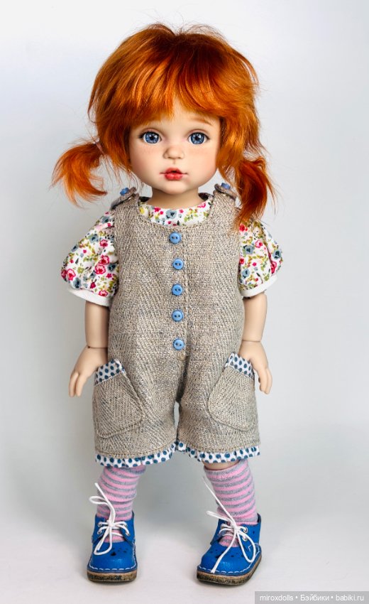 Рыжик Лиза, авторская шарнирная кукла из полиуретана, фулсет