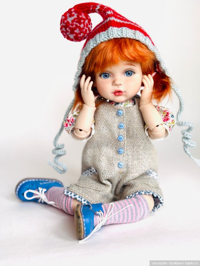 Рыжик Лиза, авторская шарнирная кукла из полиуретана, фулсет (фото 3)