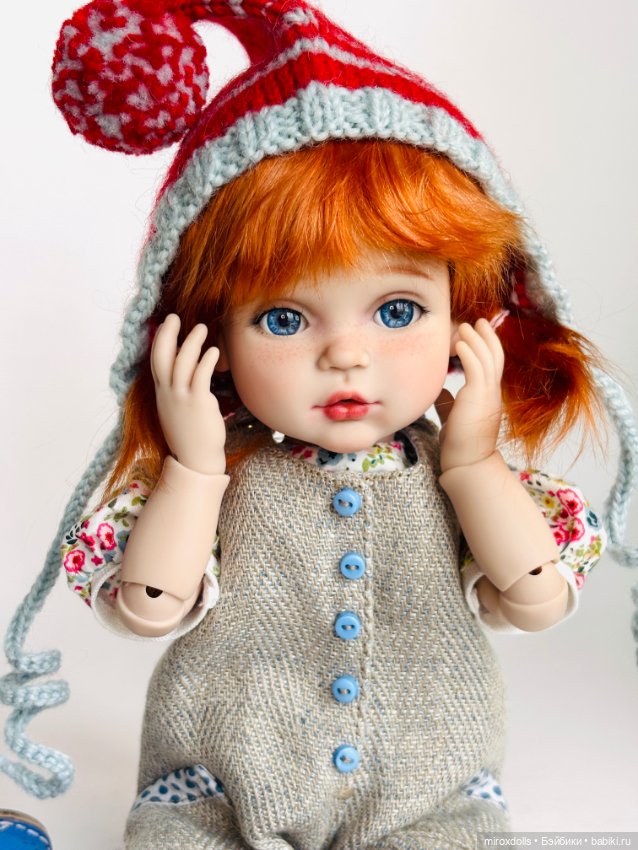 Рыжик Лиза, авторская шарнирная кукла из полиуретана, фулсет (фото 4)