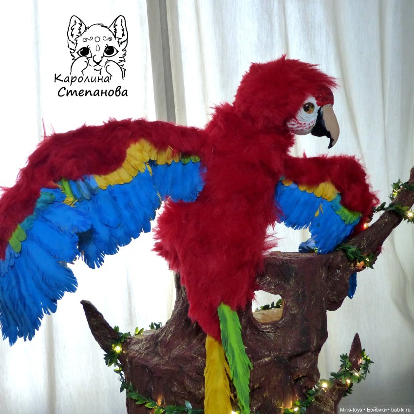 Попугай Ара — Авторские игрушки (фото 7)