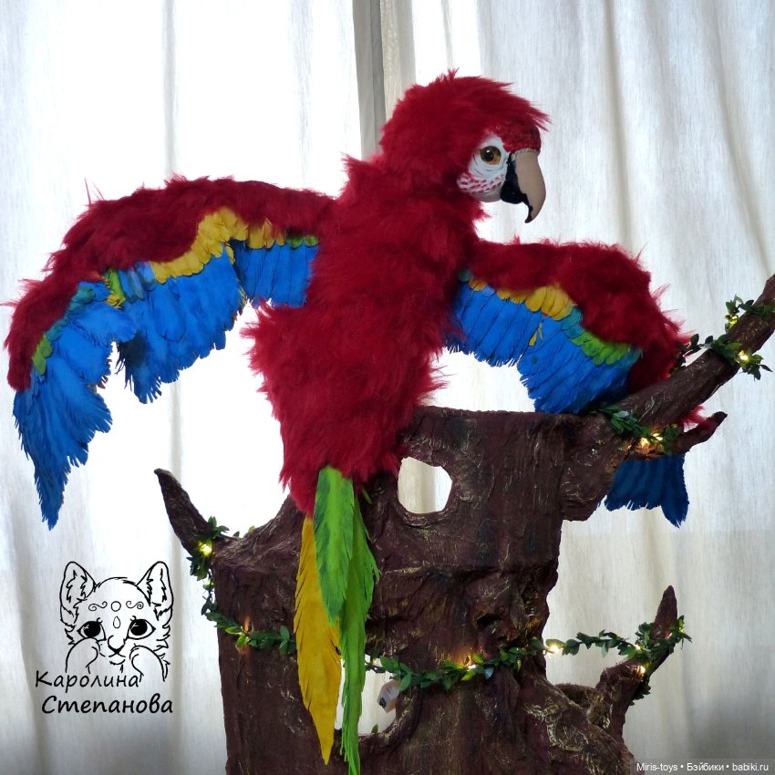 Попугай Ара — Авторские игрушки (фото 9)