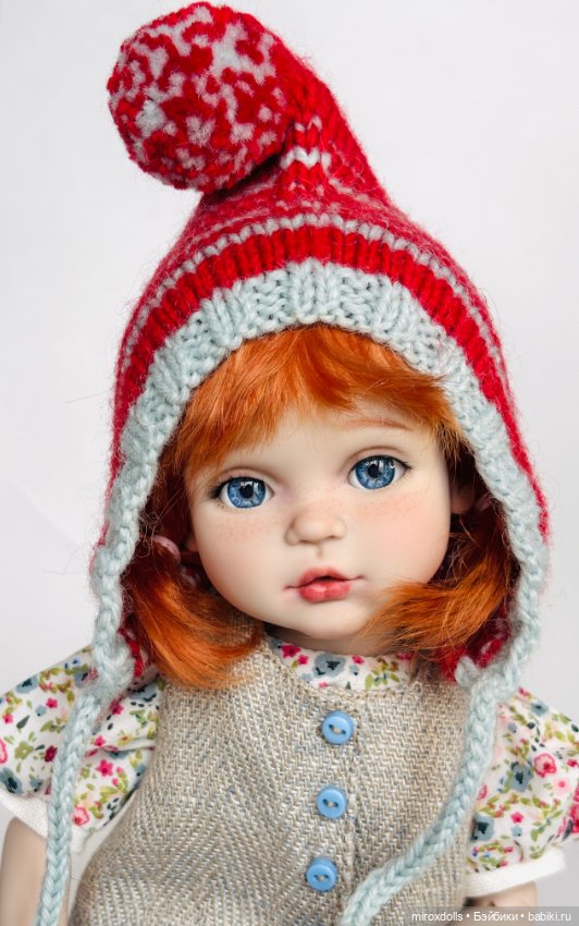 Рыжик Лиза, авторская шарнирная кукла из полиуретана, фулсет (фото 7)