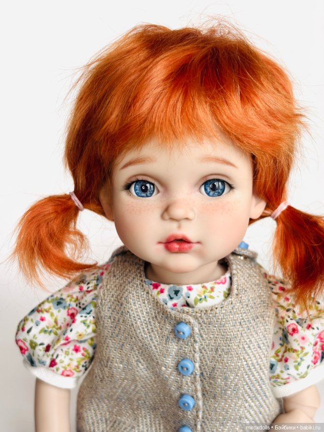 Рыжик Лиза, авторская шарнирная кукла из полиуретана, фулсет (фото 6)