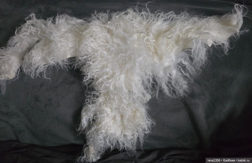 Мохер на шкурке козы, трессы