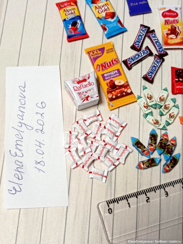 Вкусняшки для кукол 1/6 — Аксессуары для кукольных фотосессий (фото 6)