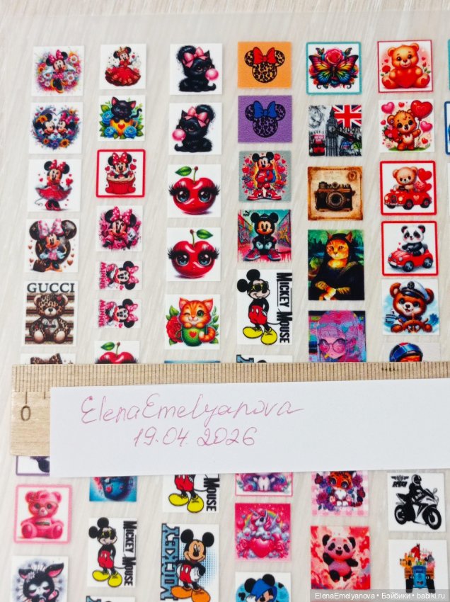 Принты мини для кукольной одежды (фото 4)