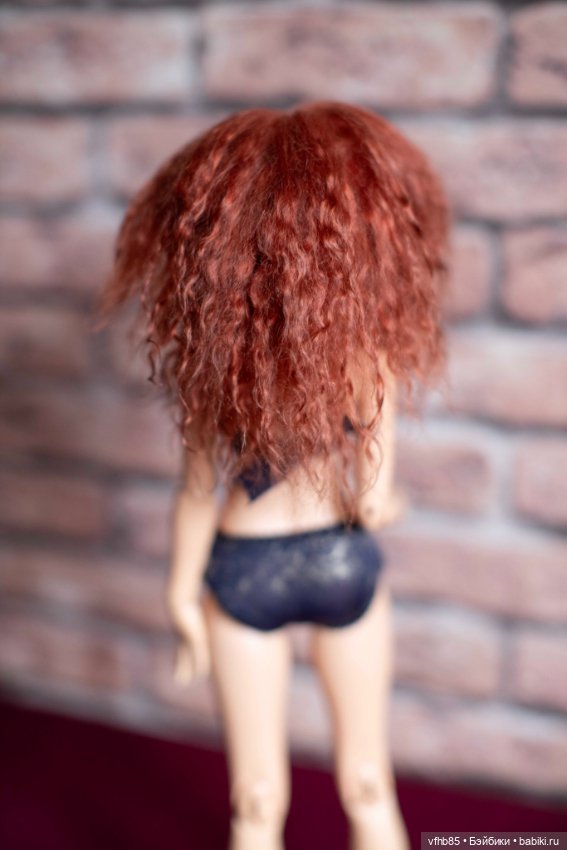 Продам паричок из козочки на шкурке для минифи (minifee), DIM doll, Doll Chateau. 16,5-18,0 см (фото 3)