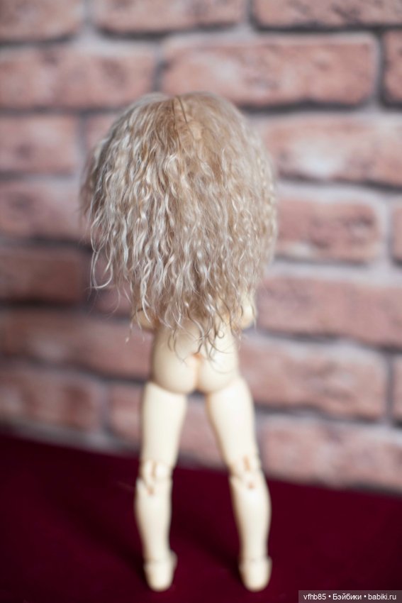 Продам паричок из козочки на шкурке для минифи (minifee), DIM doll, Doll Chateau. 16,5-18,0 см (фото 8)