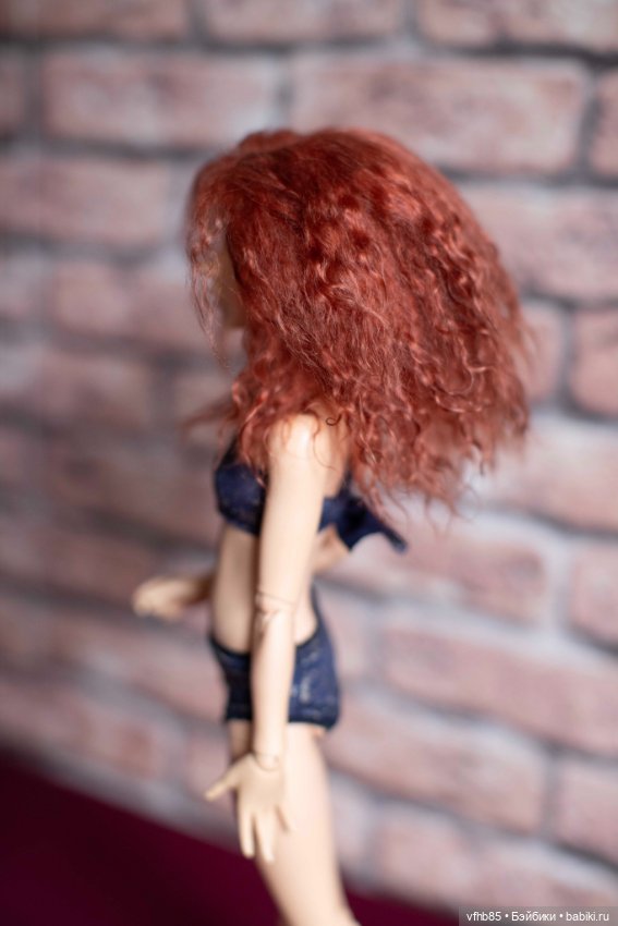 Продам паричок из козочки на шкурке для минифи (minifee), DIM doll, Doll Chateau. 16,5-18,0 см (фото 2)