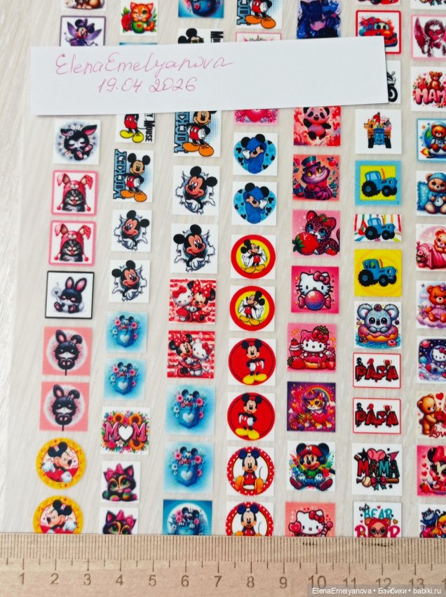 Принты мини для кукольной одежды (фото 6)