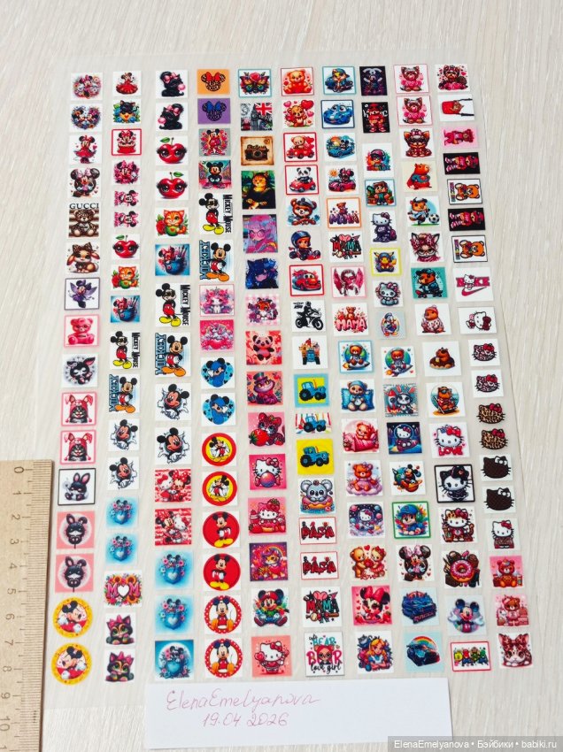 Принты мини для кукольной одежды (фото 7)