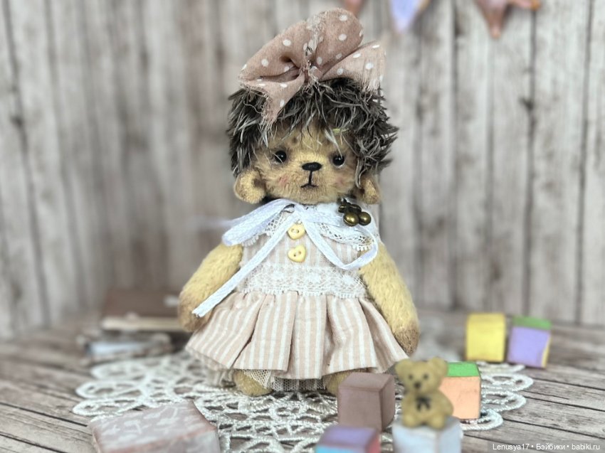 Ежик в стиле Тедди — Авторские игрушки (фото 5)