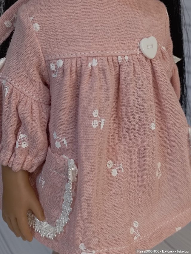 Туника , панталончики, косынка и носочки-гольфики для кукол Паола Рейна 32-34 см (фото 6)