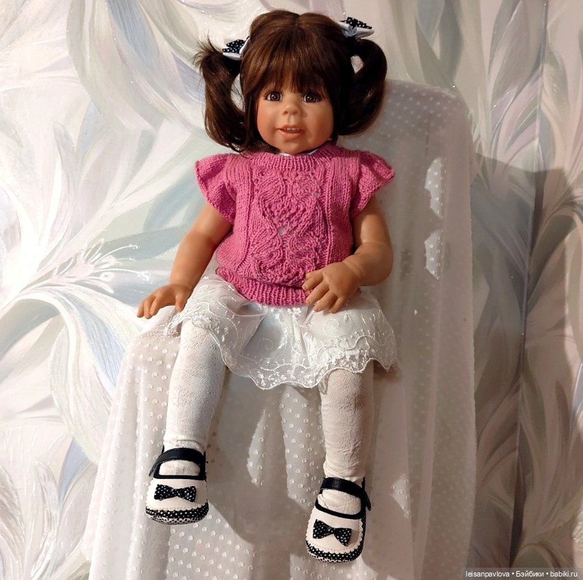 Жилетка вязаная — Одежда для кукол