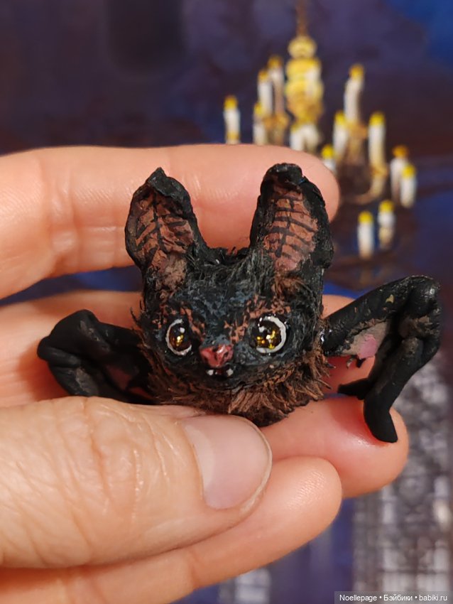 Летучий мышонок Парамон — Миниатюра для кукол (фото 5)
