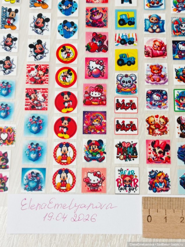 Принты мини для кукольной одежды (фото 2)