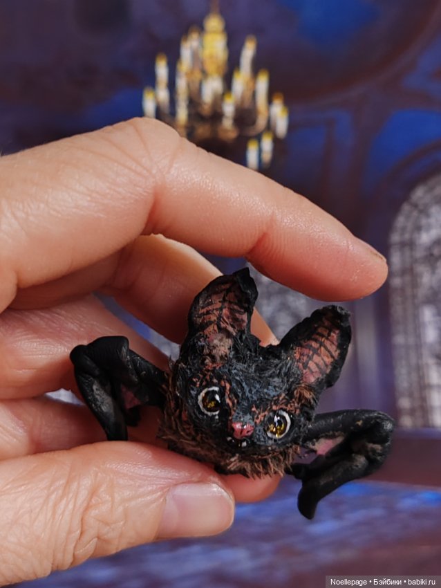 Летучий мышонок Парамон — Миниатюра для кукол (фото 7)