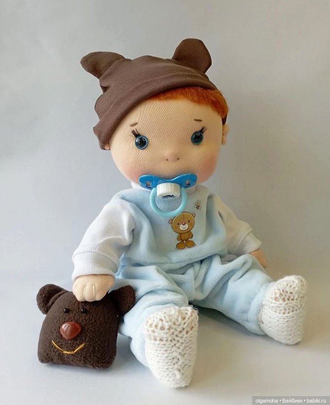 Текстильные куклы. Малыши Оля, Поля и Коля