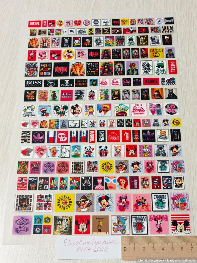 Принты дтф для кукольных мастеров