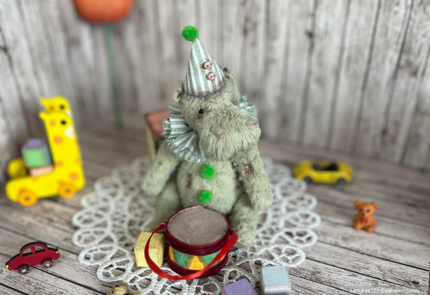 Бегемотик Тедди — Авторские игрушки (фото 3)