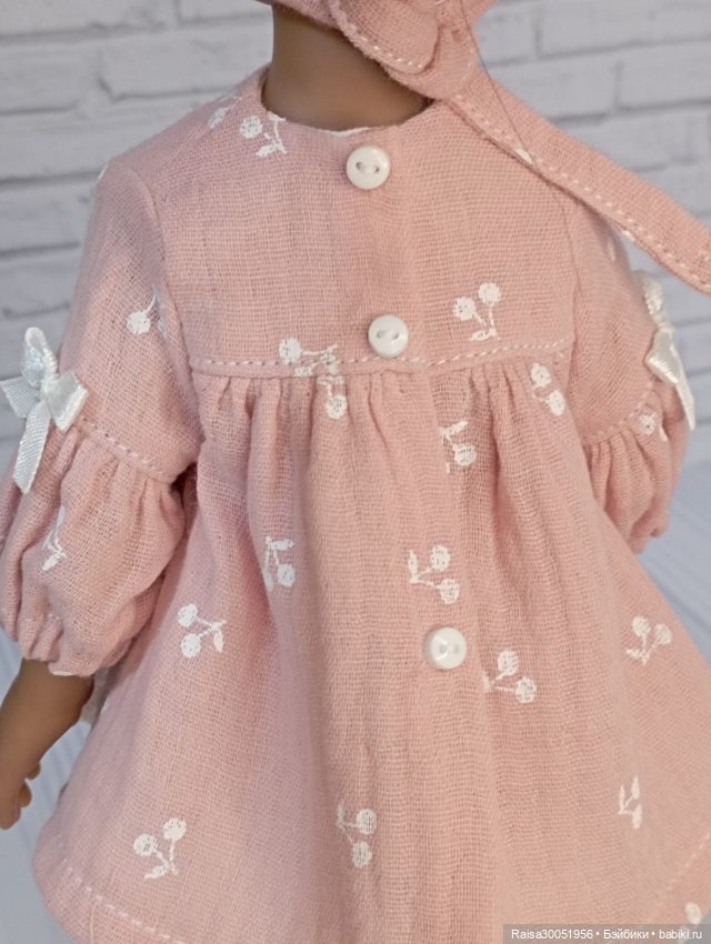 Туника , панталончики, косынка и носочки-гольфики для кукол Паола Рейна 32-34 см (фото 2)