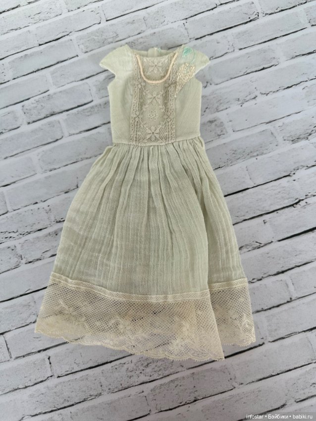 Платье на кукол от Н.Лосевой и аналогичных по размеру кукол (фото 3)